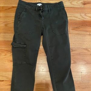 JJILL green slim fit cargo pants